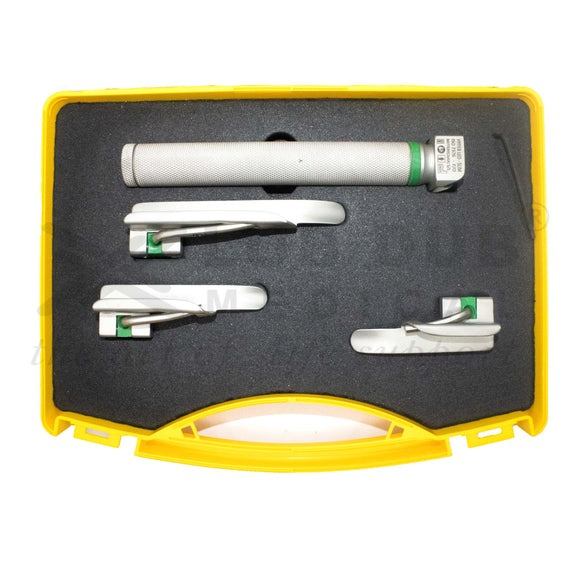 Buy Laryngoscope Miller Pediatric Handle with Blades Size 00, 0, 1. Pediatric laryngoscope set for OT & NICU. Fast shipping across India.