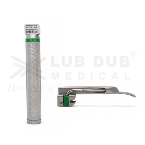 Buy Laryngoscope Miller Pediatric Handle with Blades Size 00, 0, 1. Pediatric laryngoscope set for OT & NICU. Fast shipping across India.