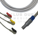 Hospital ECG Cable 3 Lead Biosys Compatible
