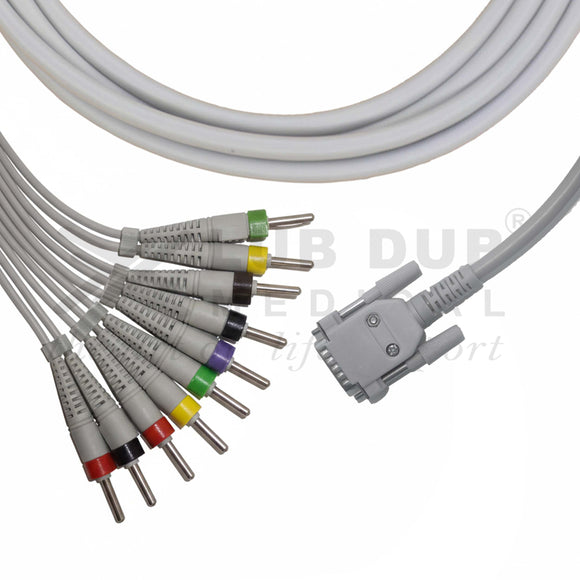 Medical ECG cable 10 lead BPL compatible