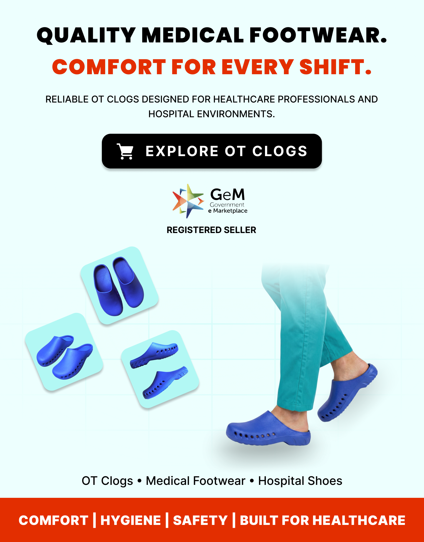 Medical ot clogs   hospital footwear   lub dub bazaar