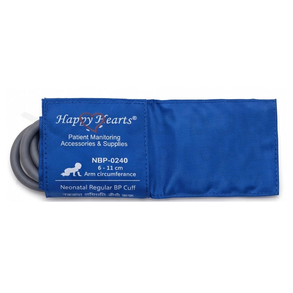 Buy NIBP Reusable Cuff Neonatal Double Tube 6-11cm Happy Hearts Royal Blue LDM. Reusable BP Cuff / Blood Pressure Cuff. Fast shipping across India.