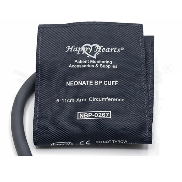 Buy NIBP Reusable Cuff Neonatal Single Tube 6-11cm Nylon Dark Blue. Reusable BP Cuff / Blood Pressure Cuff for neonatal monitoring. Fast shipping across India.