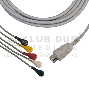 5 lead ECG patient cable Nasan compatible