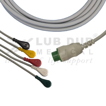 5 lead ECG patient cable Schiller compatible