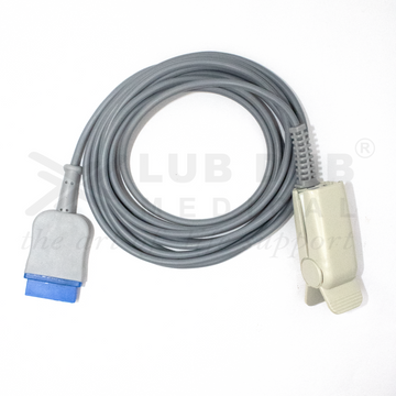 SpO2 adult probe 3 meter clip type compatible with GE Dash OM 11 pin monitor