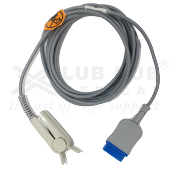 SpO2 adult probe 3 meter clip type compatible with GE S5 B20 B30 B40 Trusat 11 pin monitor