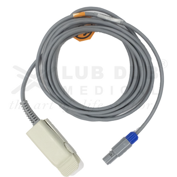 SpO2 adult probe 3 meter clip type compatible with RMS pulse oximeter