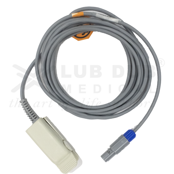 SpO2 adult probe 3 meter clip type compatible with RMS pulse oximeter