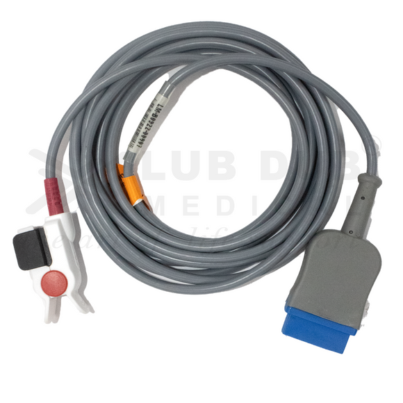 SpO2 pediatric probe 3 meter clip type compatible with GE Dash 11 pin monitor