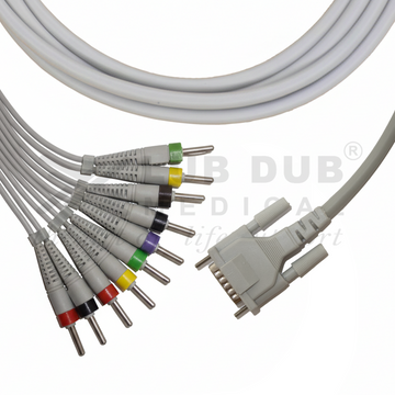Hospital treadmill ECG cable compatible with Nasan