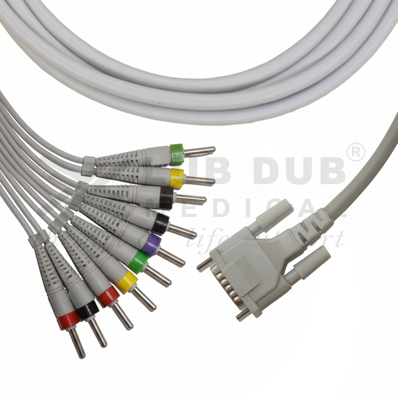 Hospital treadmill ECG cable compatible with Nasan