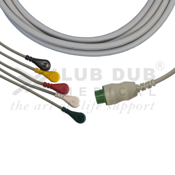 5 lead ECG patient cable Schiller compatible