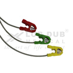 3 Lead ECG Cable Compatible with HP 12 Pin Minipinch
