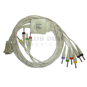 Diagnostic ECG cable 10 lead Evolute banana connector