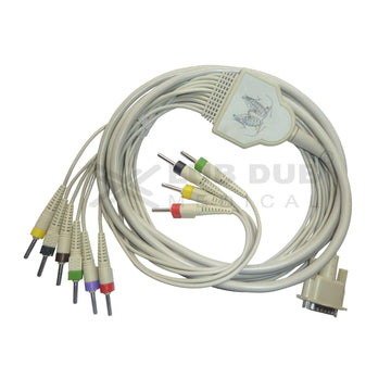 Diagnostic ECG patient lead wires compatible with Nasan