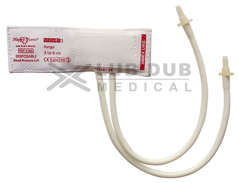 Disposable BP Cuff Neonatal Double Tube size 1.