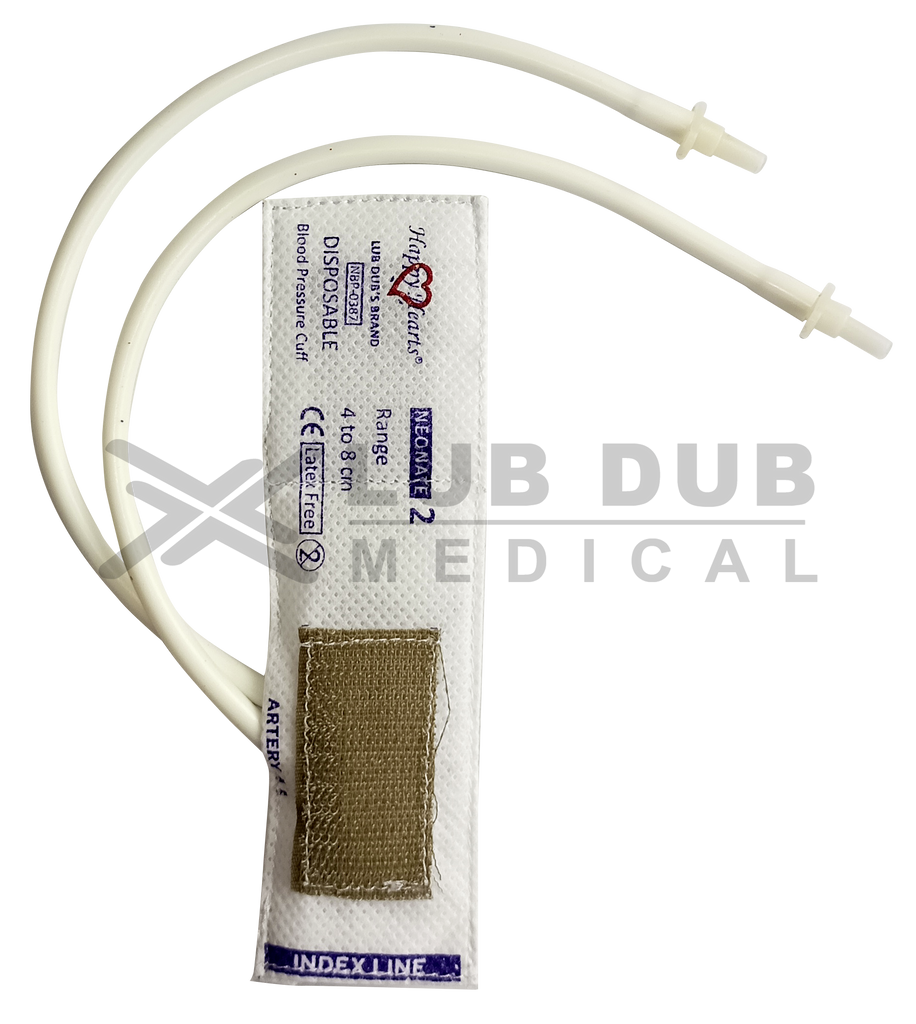Disposable BP Cuff Neonatal Double Tube size 2