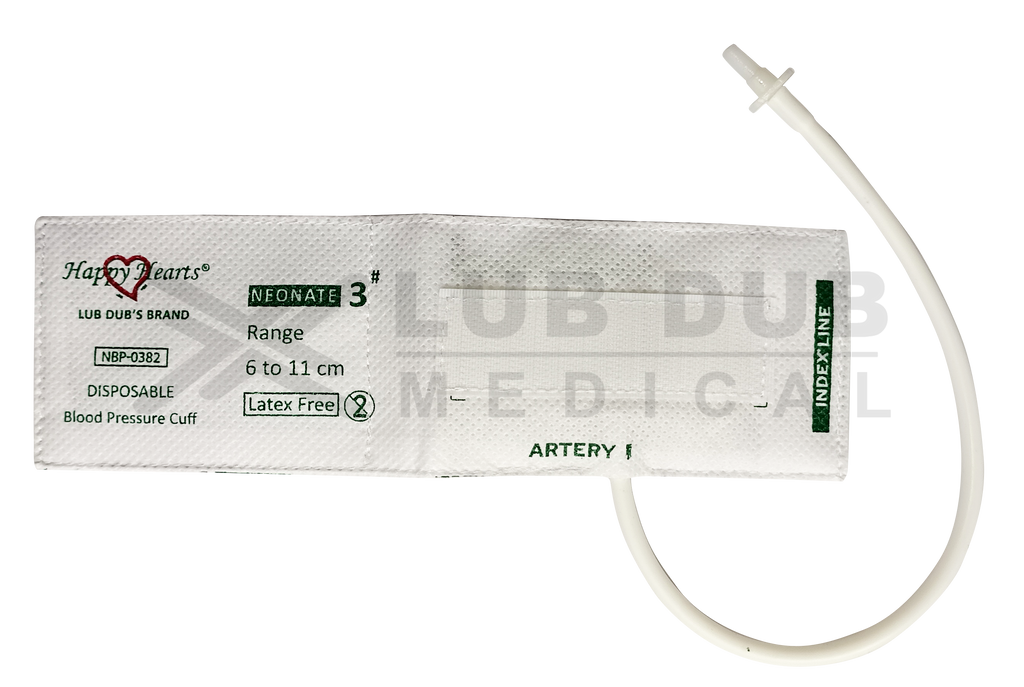 Disposable BP Cuff Neonatal Single Tube size 3