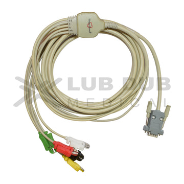 5 Lead ECG Cable Compatible with Schiller Samiks DB9 Clip type