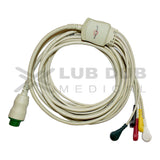 5 Lead ECG Cable Compatible with Schiller Elite 12pin Snap type - LubdubBazaar