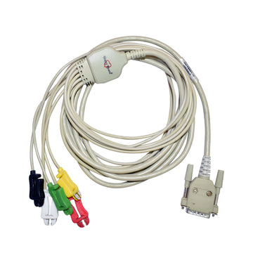 5 Lead ECG Cable Compatible with Magic Rs 15 Pin Clip type