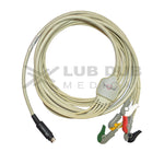 5 Lead ECG Cable Compatible with MEK  7 Pin S.Video Clip type - LubdubBazaar