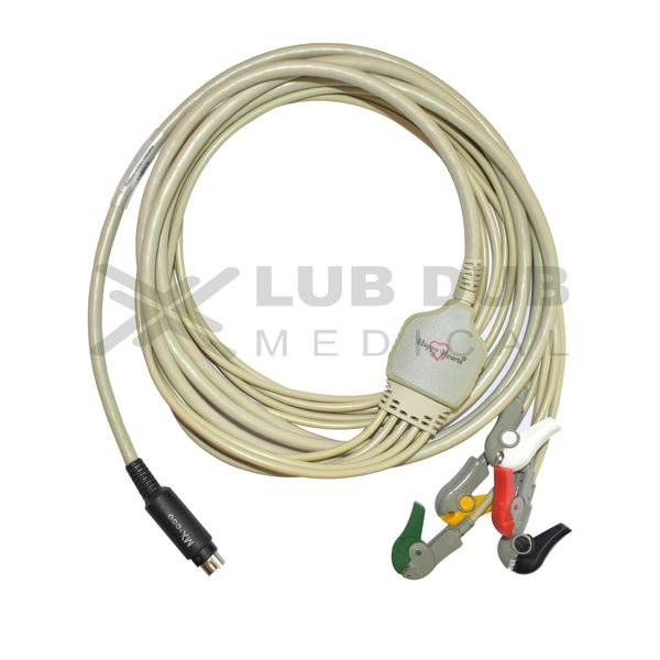 5 Lead ECG Cable Compatible with MEK  7 Pin S.Video Clip type - LubdubBazaar