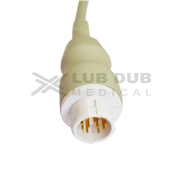 HP compatible ECG cable 5 lead clip connector