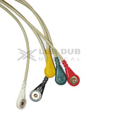 5 Lead ECG Cable Compatible with GE  11 Pin Snap type - LubdubBazaar