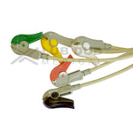 5 Lead ECG Cable Compatible with MEK  7 Pin S.Video Clip type