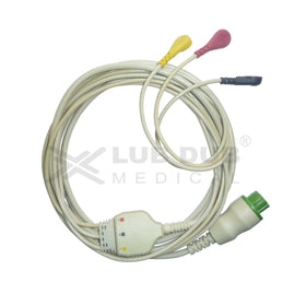 3 Lead ECG Monitoring Cable Snap Type