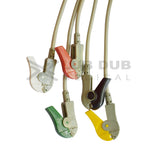 5 Lead ECG Cable Compatible with GE  11 Pin Clip type - LubdubBazaar