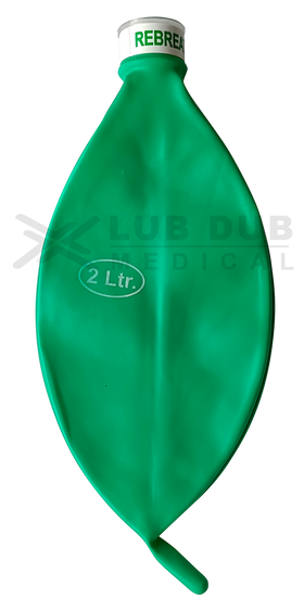 Rebreathing Bag Green 2.0 Ltr's
