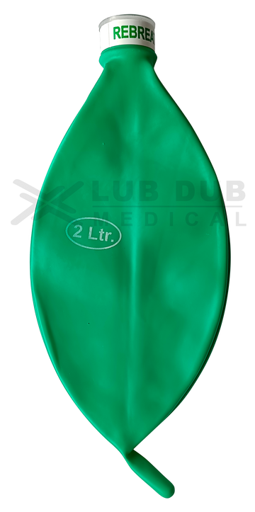 Rebreathing Bag Green 2.0 Ltr's