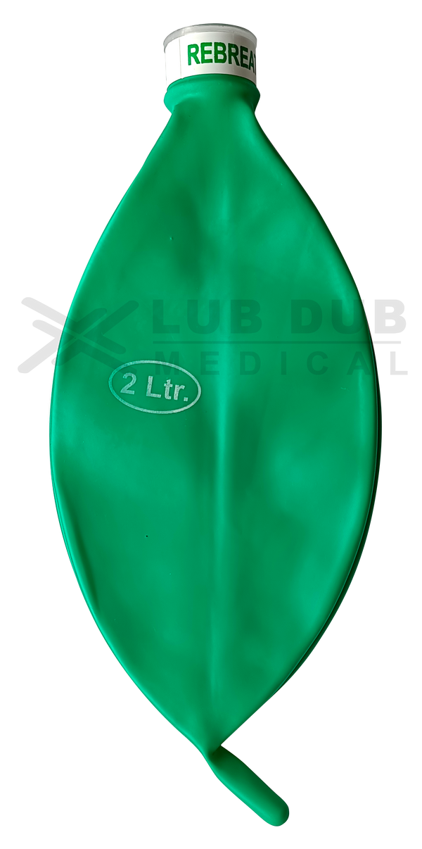 Rebreathing Bag Green 2.0 Ltr's