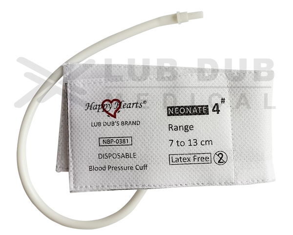 Disposable BP Cuff Neonatal Single Tube size 4