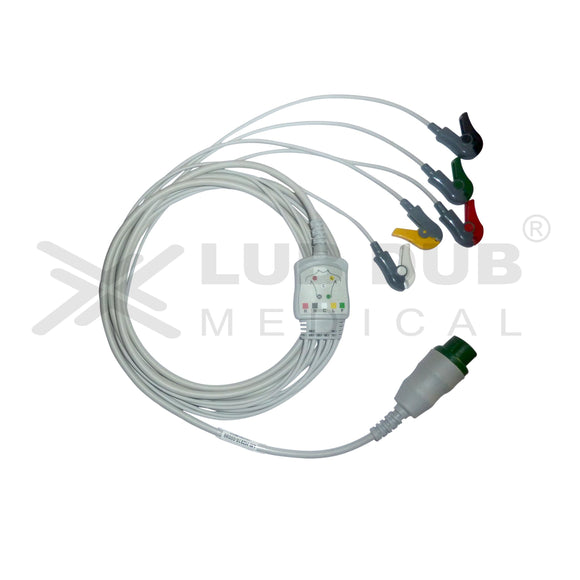 ECG cable with clip connectors Cura Medical 12 pin