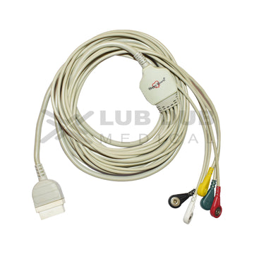 ECG cable with snap connectors GE 11 pin