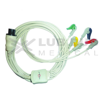 ECG cable with clip connectors 6 pin