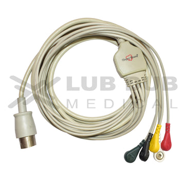 ECG cable with clip connectors Nihon Kohden 8 pin
