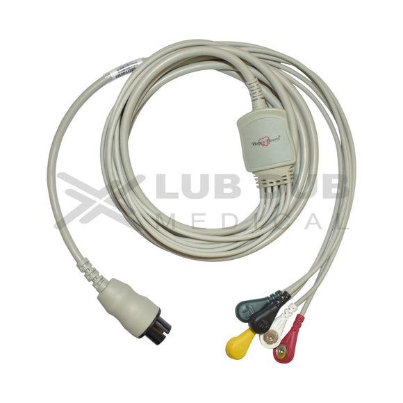 ECG cable with snap connectors Spacelabs 6 pin