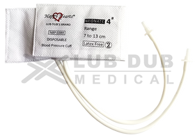 Disposable BP Cuff Happy Hearts Neonatal Double Tube Size - 4 LDM - 0