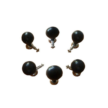 Reusable Adult ECG Bulb Electrode Black