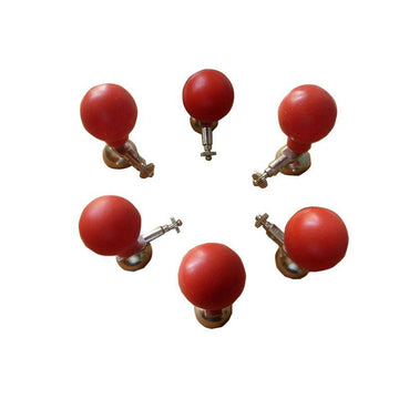 Reusable Adult ECG Bulb Electrode Red