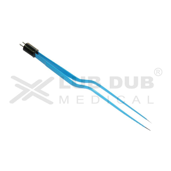 Buy Bipolar Forceps Bayonet 20cm 0.5mm US standard. Diathermy bipolar forceps for OT use. Fast shipping across India.