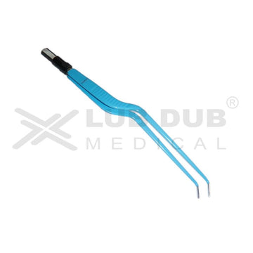 Buy Bipolar Forceps Bayonet Angle Down 20cm 1mm German standard. Diathermy bipolar forceps for OT use. Fast shipping across India.