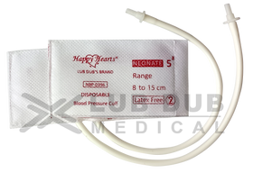 Disposable neonatal BP cuff double tube size 5