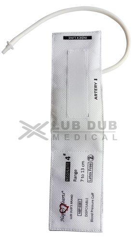 Baby BP cuff single-use size 4 LDM Happy Hearts
