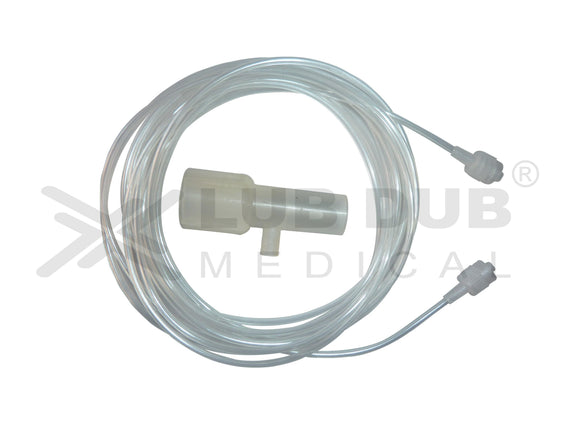 Buy EtCO2 Sampling Line 300cm with T Connector Male to Male. End Tidal CO2 / Capnography Sampling Line. Fast shipping across India.